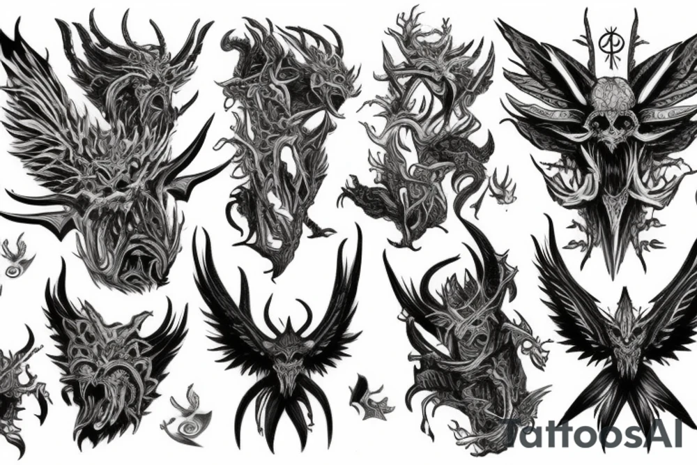 kralkatorrik mordremoth jormag soo-won primordus Zhaitan tattoo idea