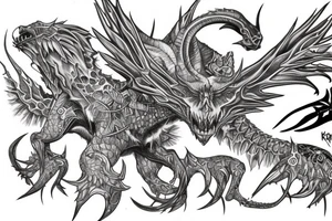 kralkatorrik mordremoth jormag soo-won primordus Zhaitan tattoo idea