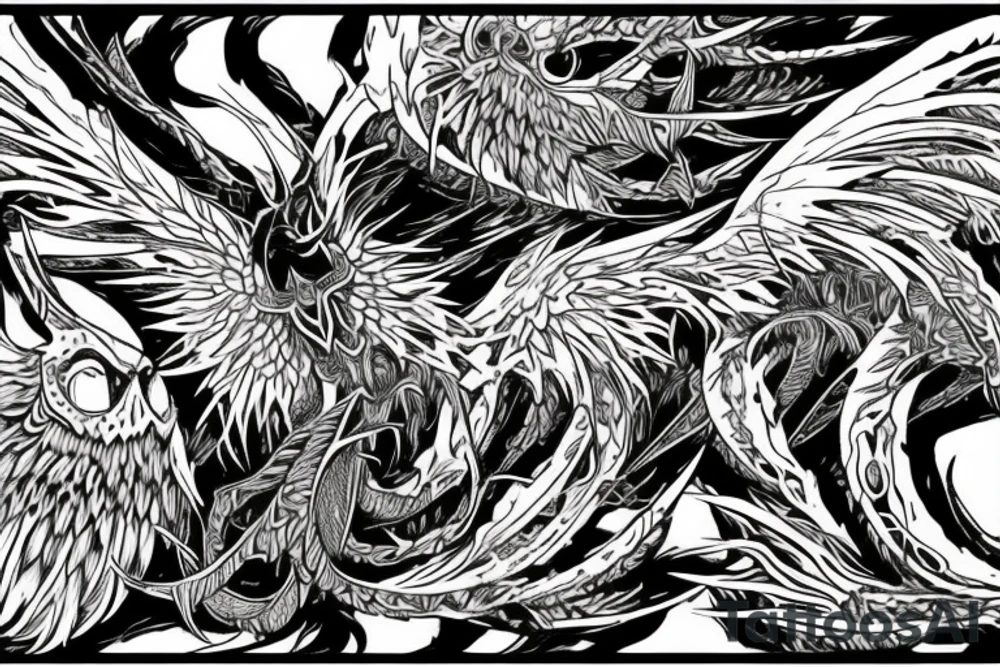 kralkatorrik mordremoth jormag soo-won primordus Zhaitan tattoo idea