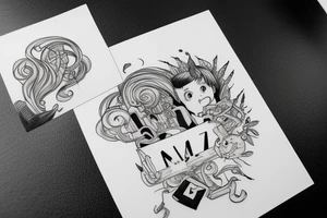 Three letter tattoo: M, L, M tattoo idea