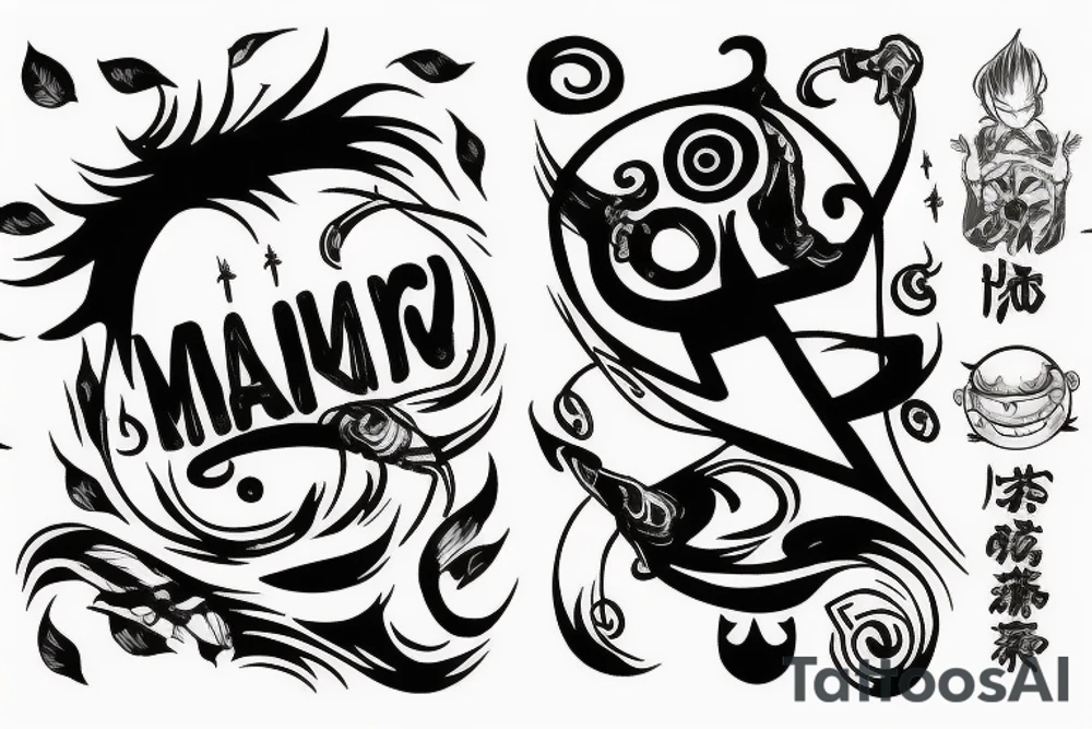 Three letter tattoo: M, L, M tattoo idea