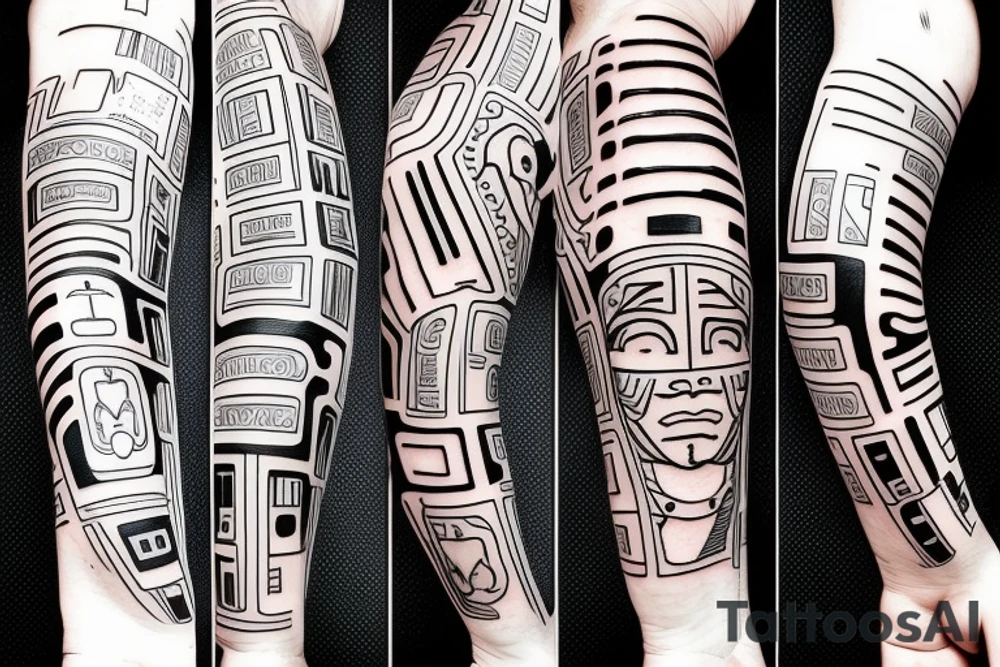 an AI themed tattoo tattoo idea