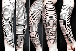 an AI themed tattoo tattoo idea
