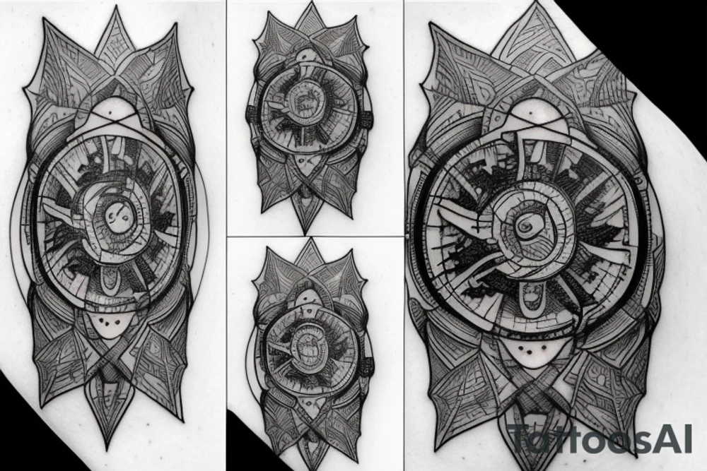an AI themed tattoo tattoo idea