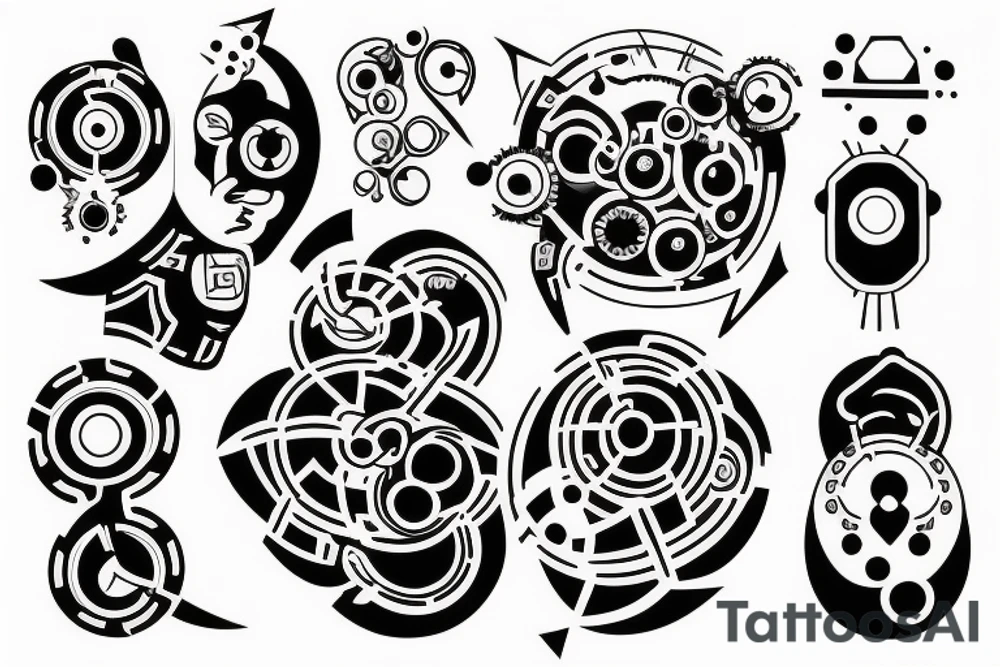 an AI-themed tattoo tattoo idea