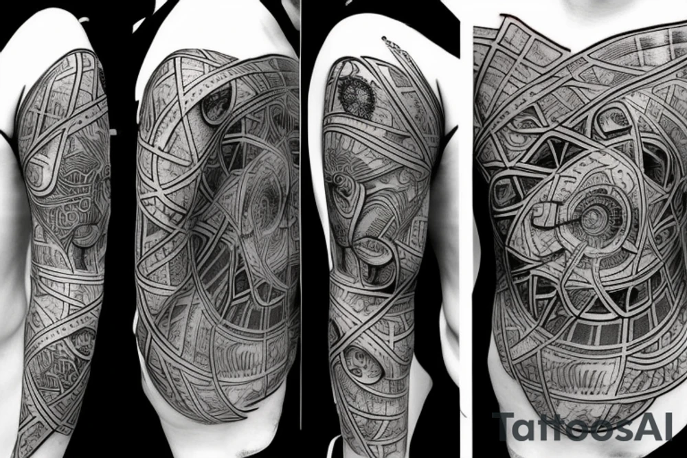 an AI-themed tattoo tattoo idea