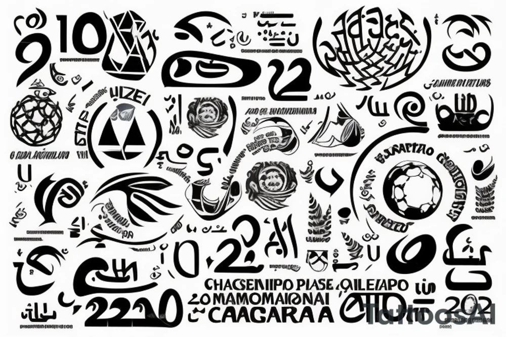 argentina world champion qatar 2022 tattoo idea