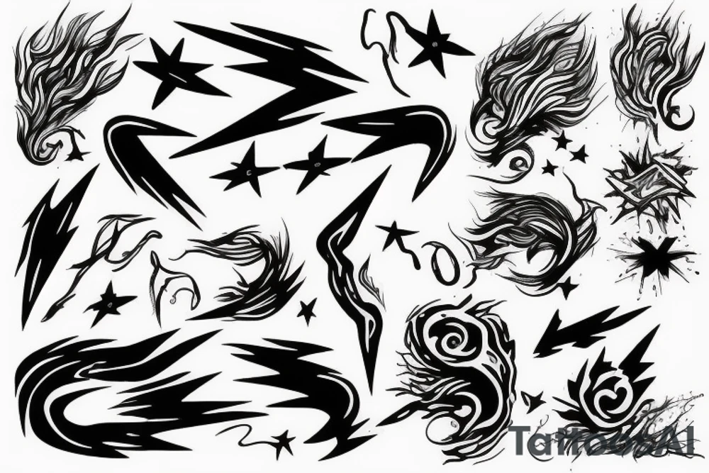 Lightning tattoo idea