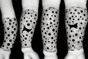 Two dogs sleeping tattoo idea