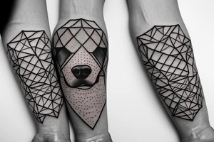 Two dogs sleeping tattoo idea