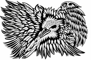 Double headed eagle tattoo idea