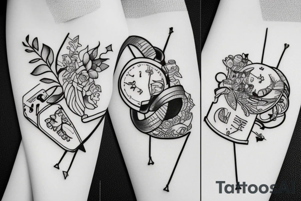 up and downs in life tattoo idea
