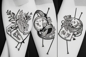 up and downs in life tattoo idea