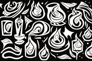 candle tattoo idea