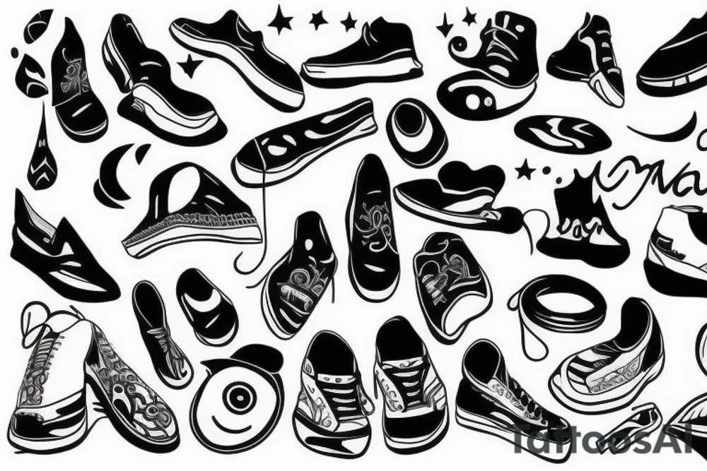 Keep your eyes to the sky never glued to your shoes tattoo idea
