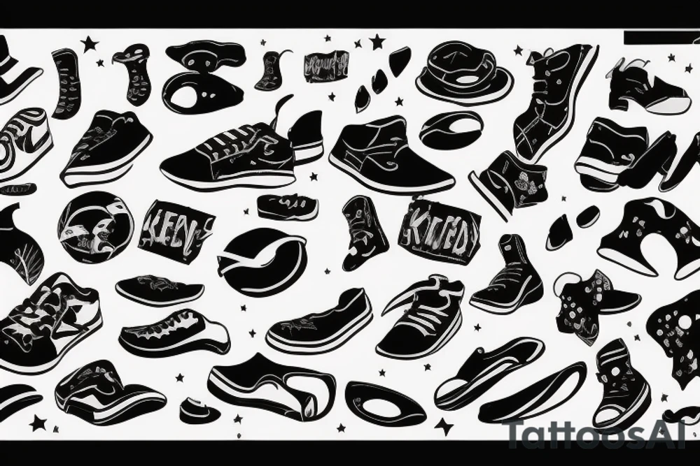 Keep your eyes to the sky never glued to your shoes tattoo idea