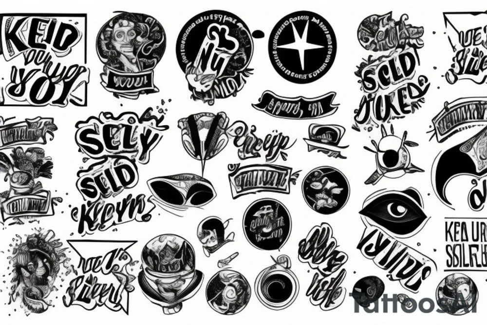 Keep your eyes to the sky never glued to your shoes tattoo idea