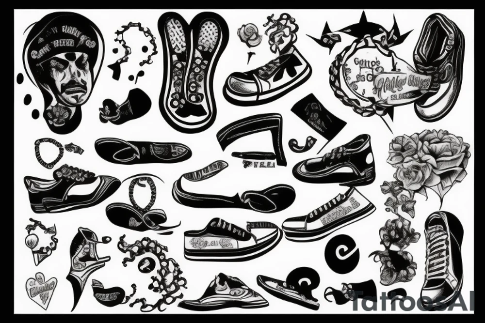 Keep your eyes to the sky never glued to your shoes tattoo idea