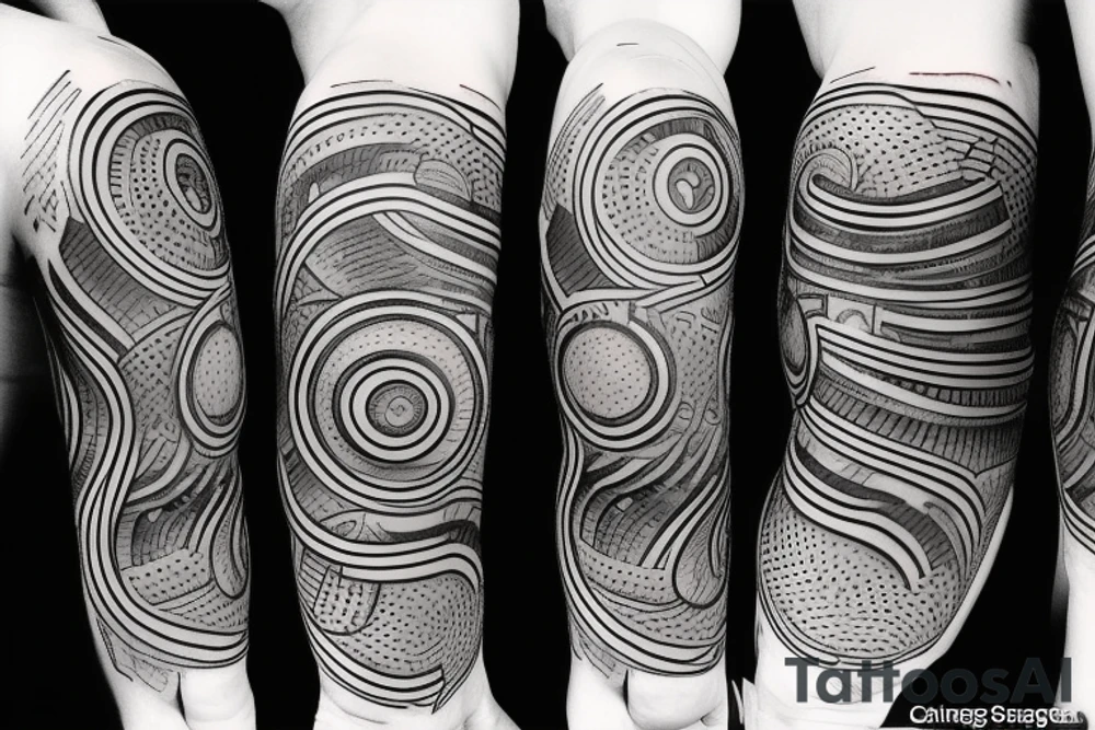 circle gunslinger tattoo idea