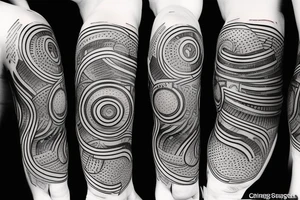 circle gunslinger tattoo idea