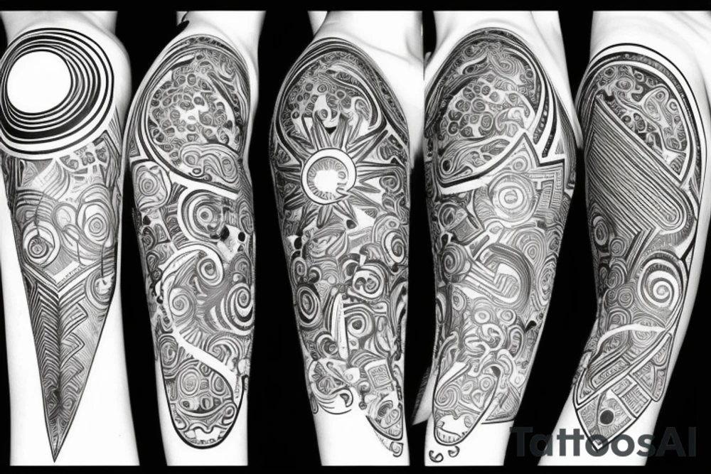 gunslinger sun tattoo idea