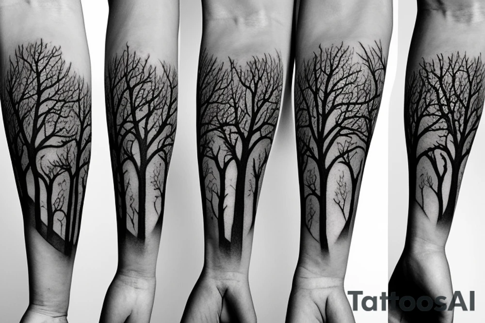 Two trees tattoo idea