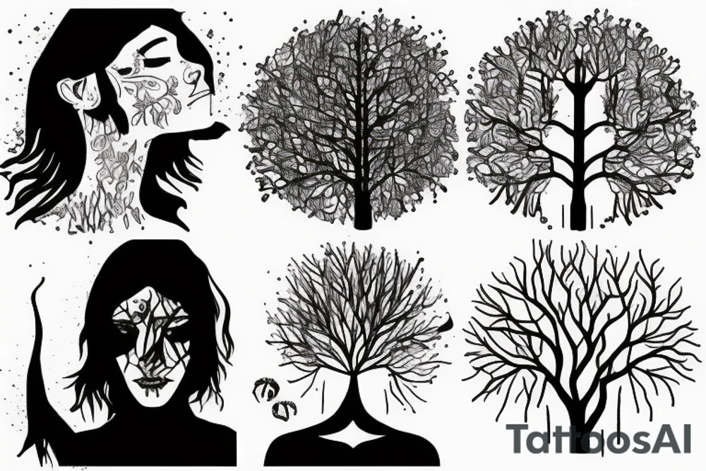 Two trees tattoo idea
