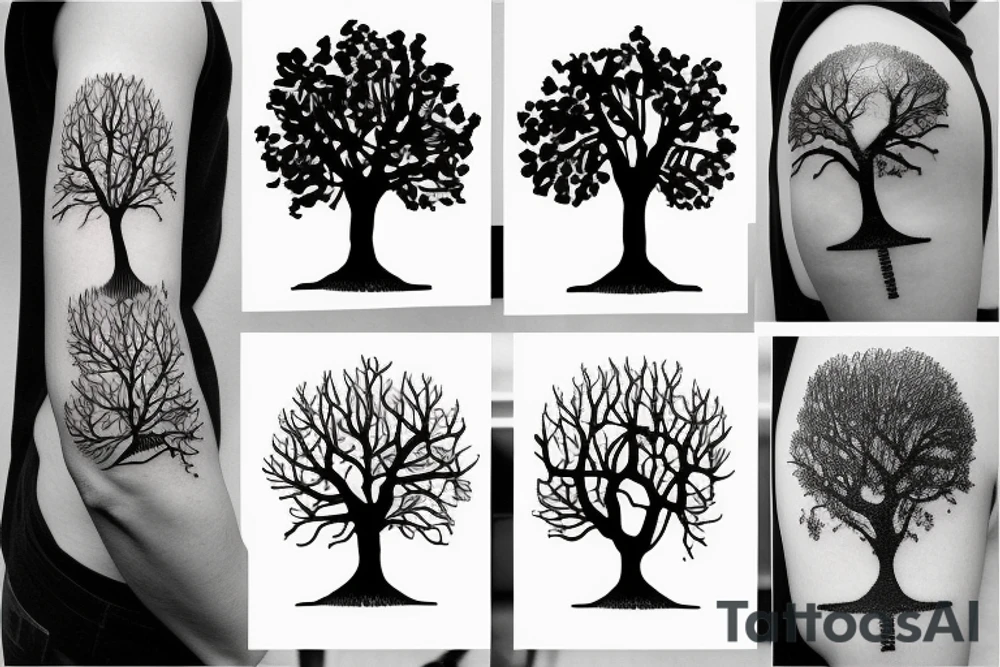 Two trees tattoo idea