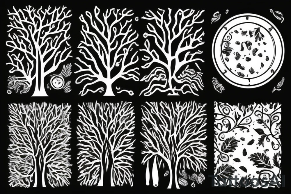 2 trees tattoo idea