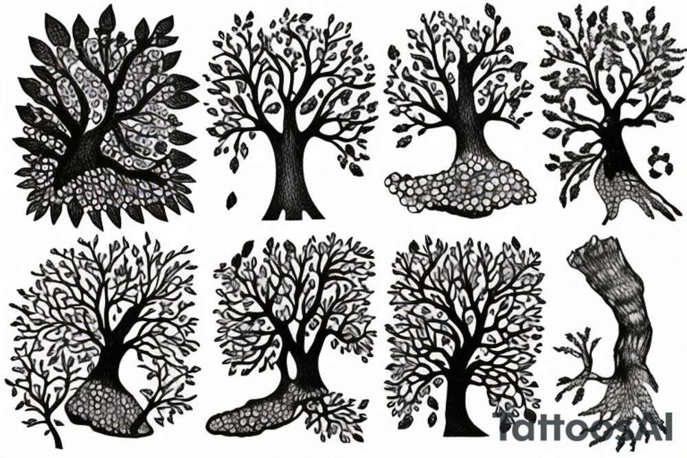 2 trees tattoo idea