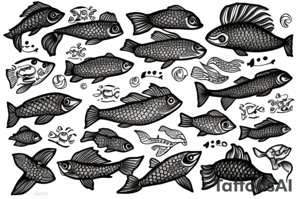 stoner fish tattoo idea