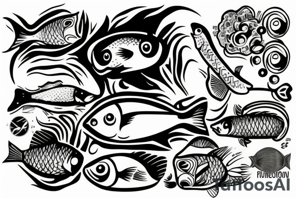 fish smoking a joint tattoo idea