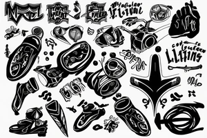 Coordination in handwriting. Gives reference to motor learning. fades on edges tattoo idea