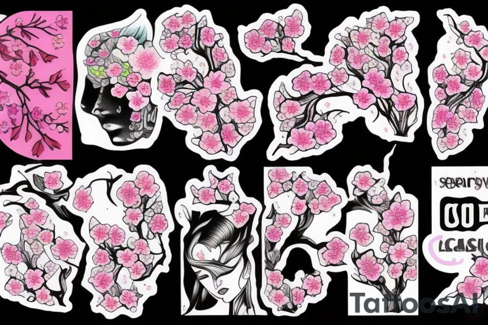 Cherry blossom tattoo idea