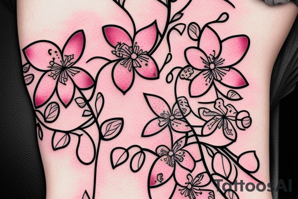 Cherry blossom tattoo idea