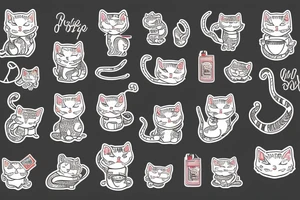 Ramen cat tattoo idea