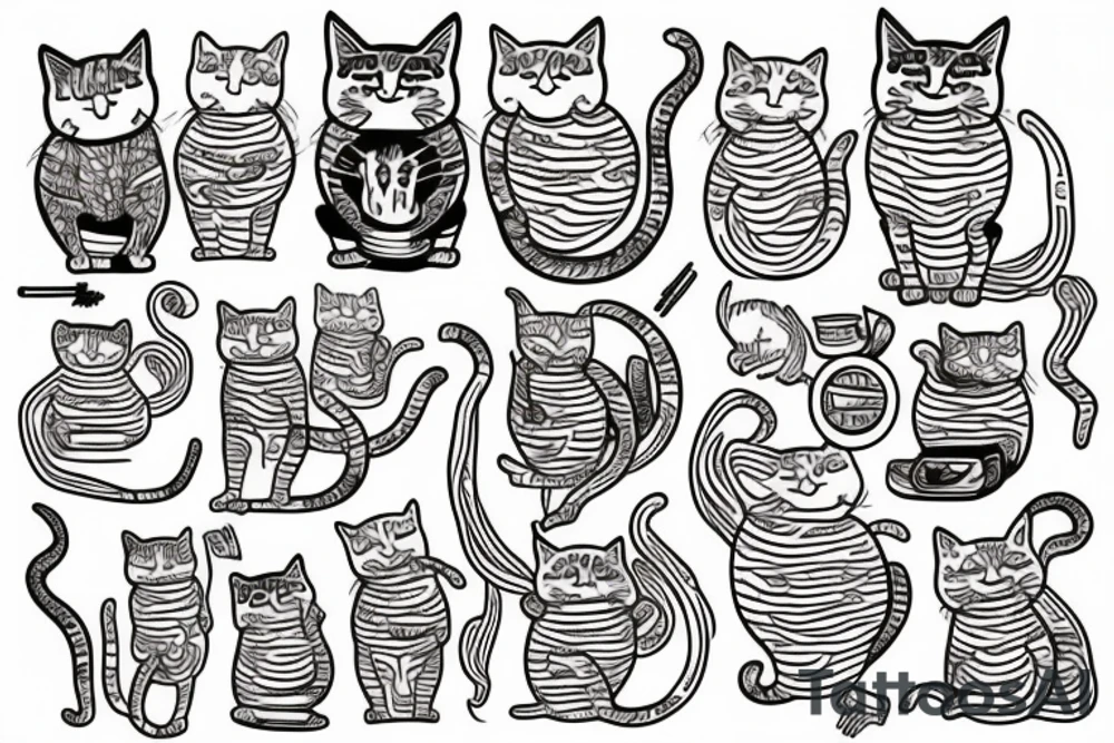 Ramen cat tattoo idea