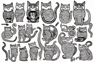 Ramen cat tattoo idea