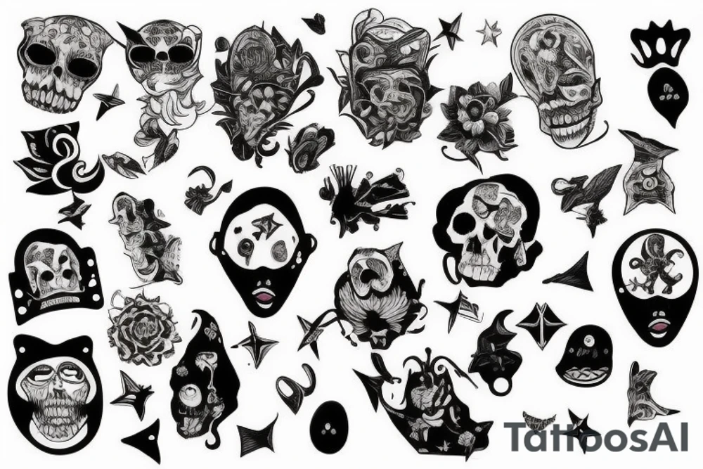 Staring at the ceiling in the dark tattoo idea