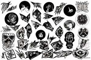 Staring at the ceiling in the dark tattoo idea