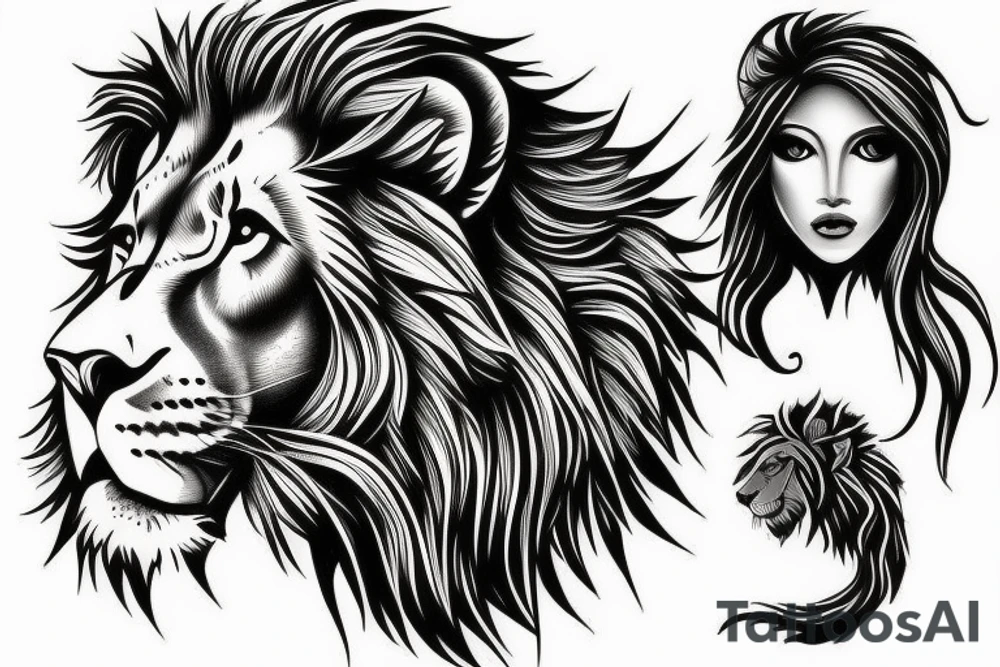 Lion tattoo idea