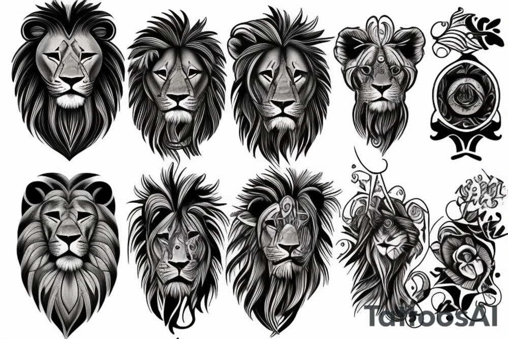 Lion tattoo idea
