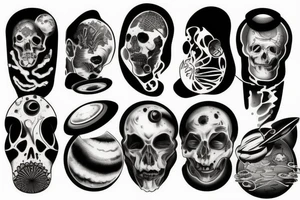 Planets and Hipócrates tattoo idea