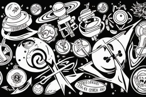 Doctor, planets, anchor tattoo idea
