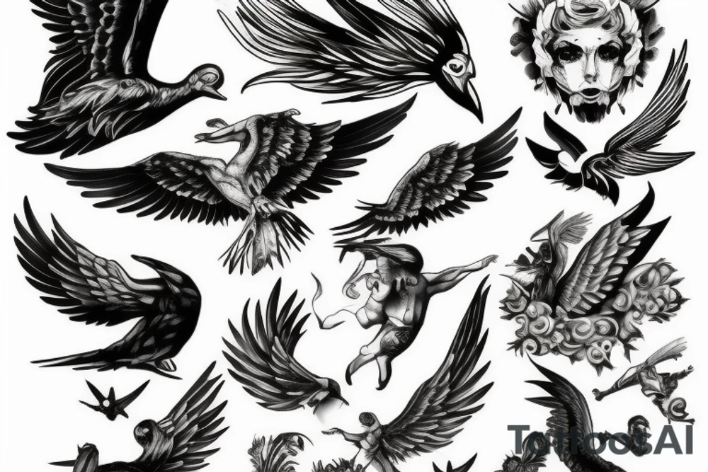 Icarus tattoo idea