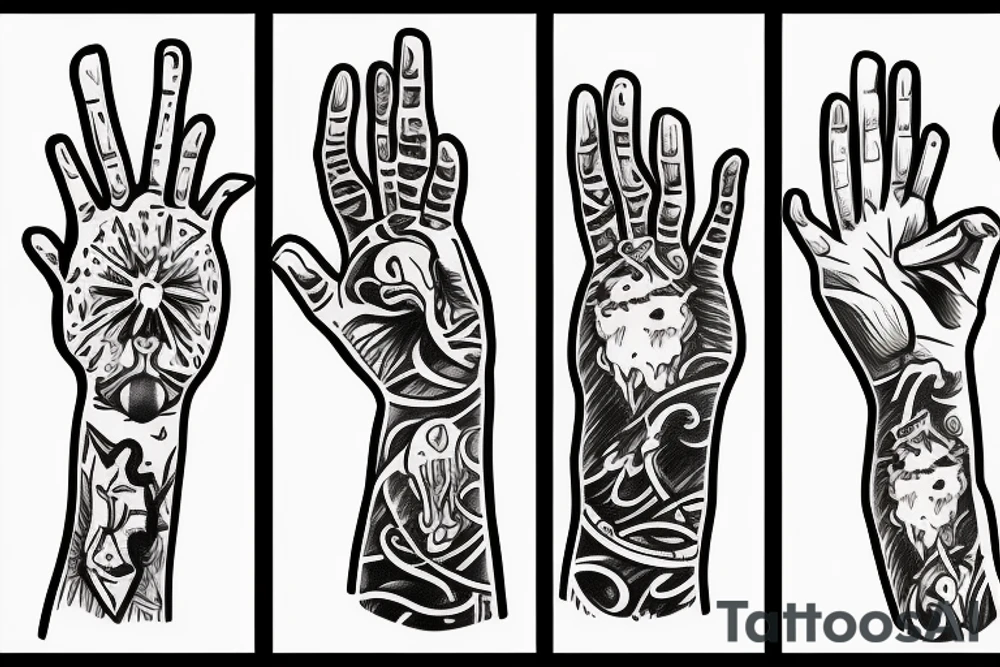 praying hands tattoo idea