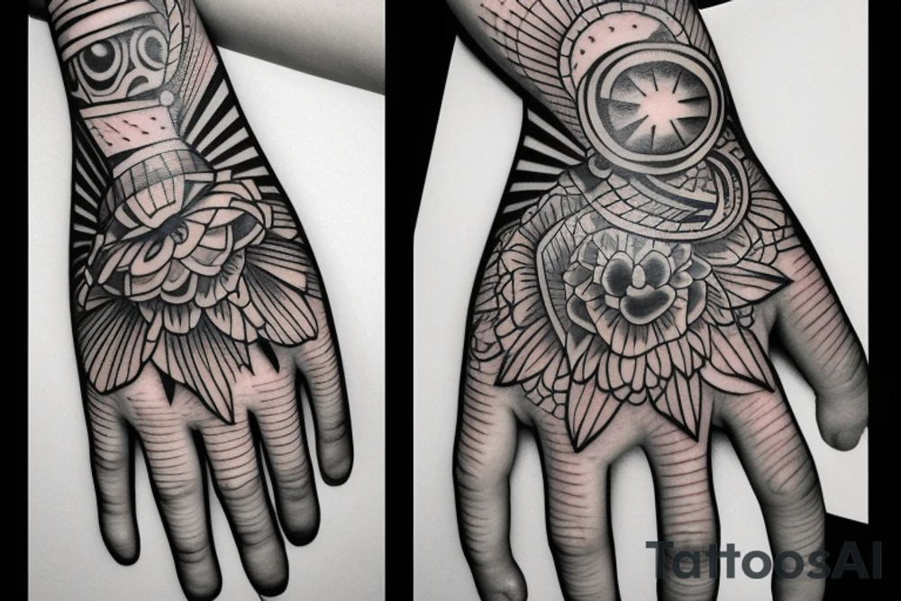 praying hands tattoo idea