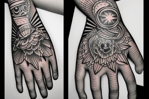 praying hands tattoo idea