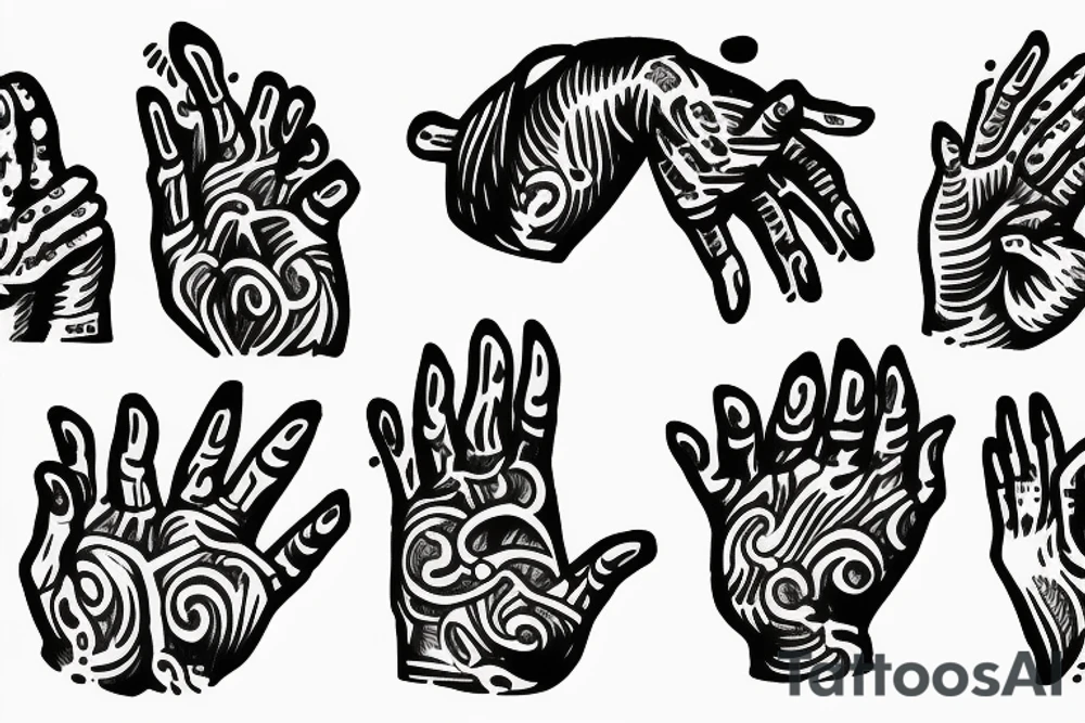 praying hands tattoo idea