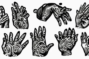 praying hands tattoo idea
